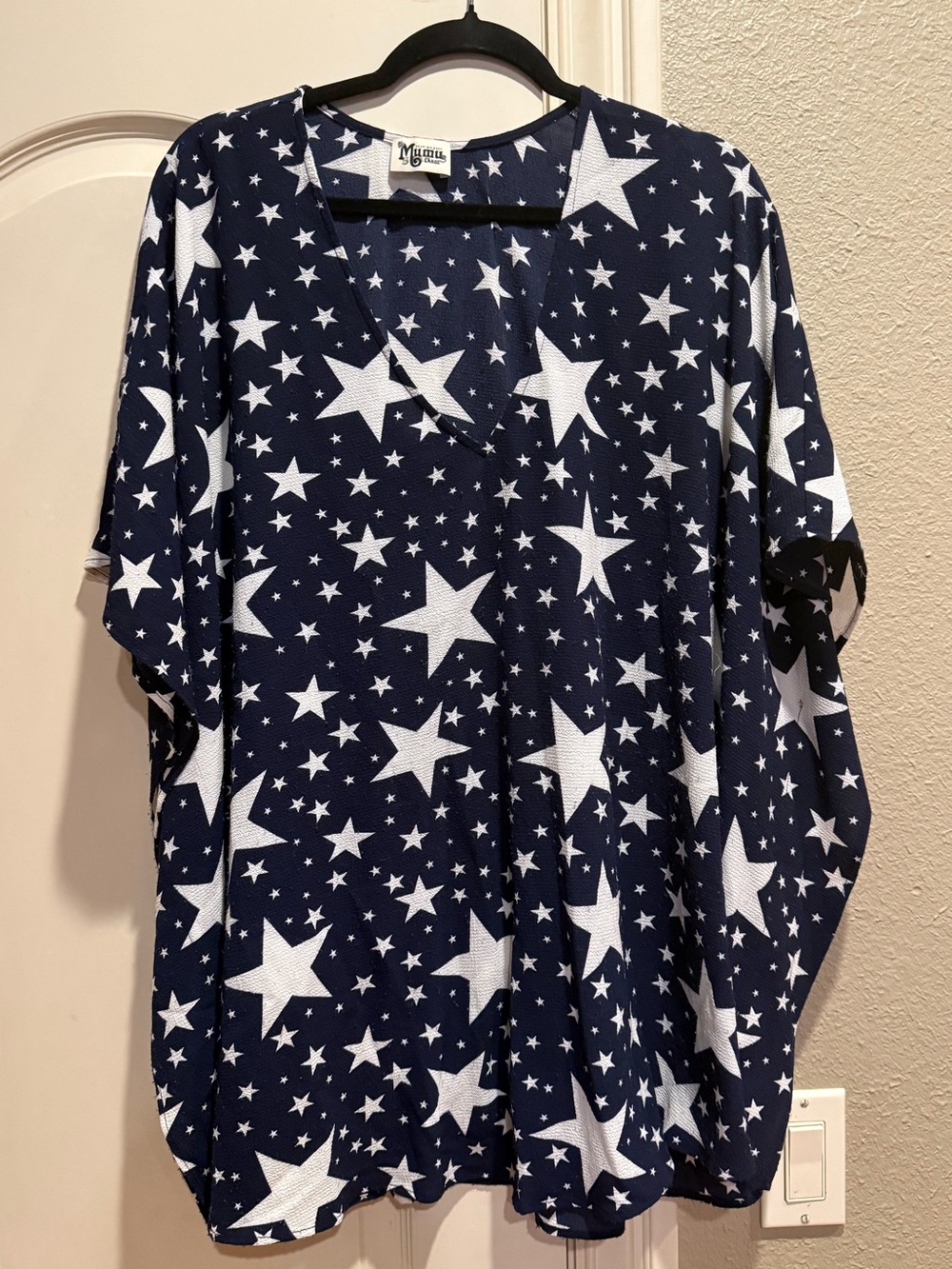 Show Me Your MuMu Peta Star Navy Tunic Top